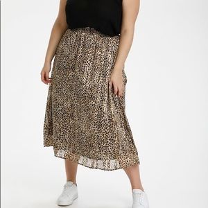 Kaffe Curve KClanana Leopard Skirt, NWT size 44